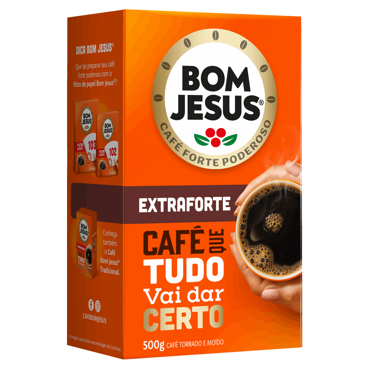 CAFE EXTRA FORTE 500G VACUO - BOM JESUS