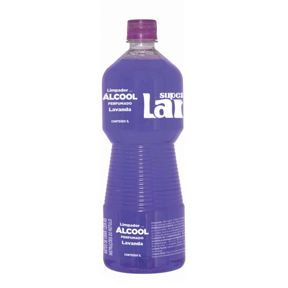 ALCOOL 46% 1L LIQUIDO PERFUMADO LAVANDA  - SUPER VALE