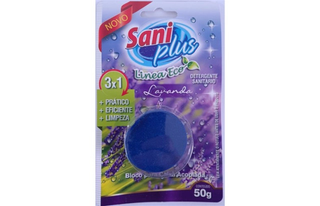 BLOCO SANITARIA  PARA CAIXA ACOPLADA 50GR -  SANIPLUS