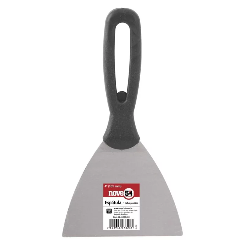 ESPATULA 4CM COM CABO PLASTICO DE 11CM - NOVE 54