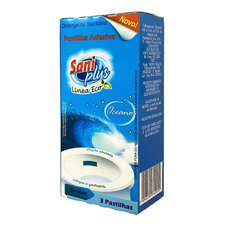 PASTILHA SANITARIA ADESIVA COM 3UND- SANIPLUS