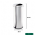 LIXEIRA 16.5L INOX COM TAMPA MEIA LUA A59D20CM - BRINOX